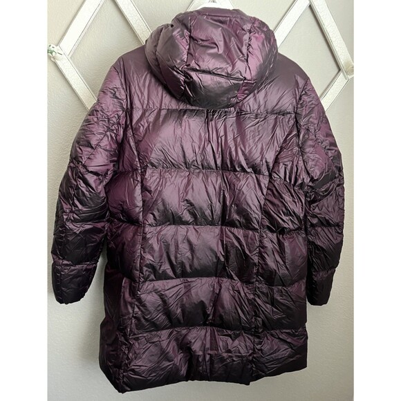 Eddie Bauer EB550 Women’s XXL Luna Peak Hooded Down Puffer Parka Jacket - Purple - Picture 8 of 10